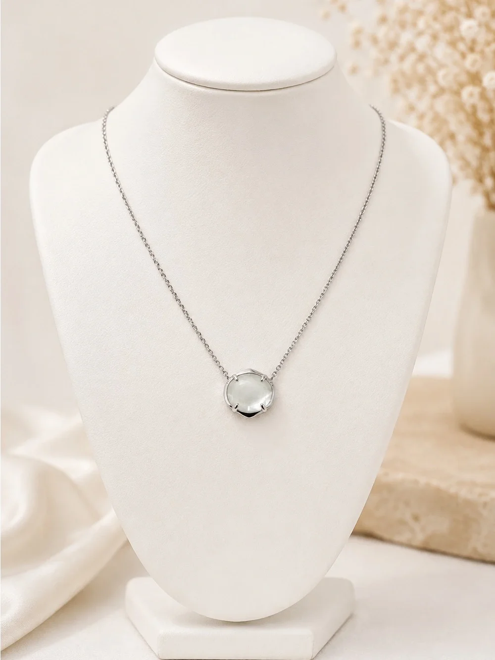 Kendra Scott Henley Pendant Necklace - Ivory/Silver